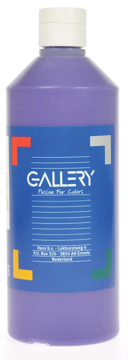 Gallery plakkaatverf, flacon van 500 ml, paars afbeelding