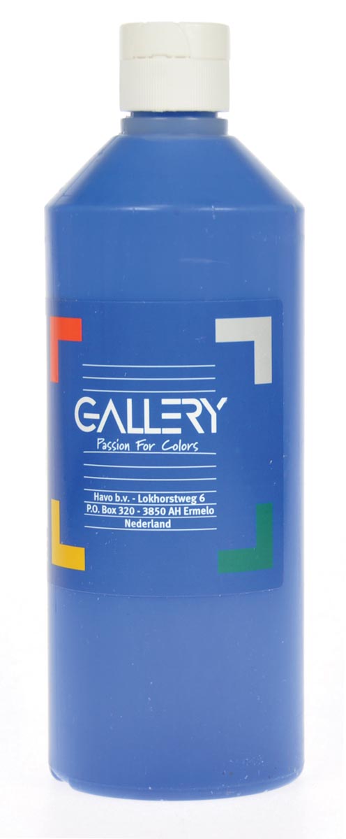 Gallery plakkaatverf, flacon van 500 ml, donkerblauw afbeelding
