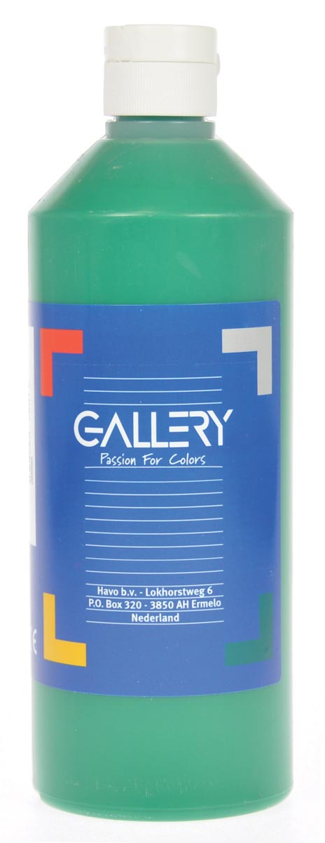 Gallery plakkaatverf, flacon van 500 ml, donkergroen