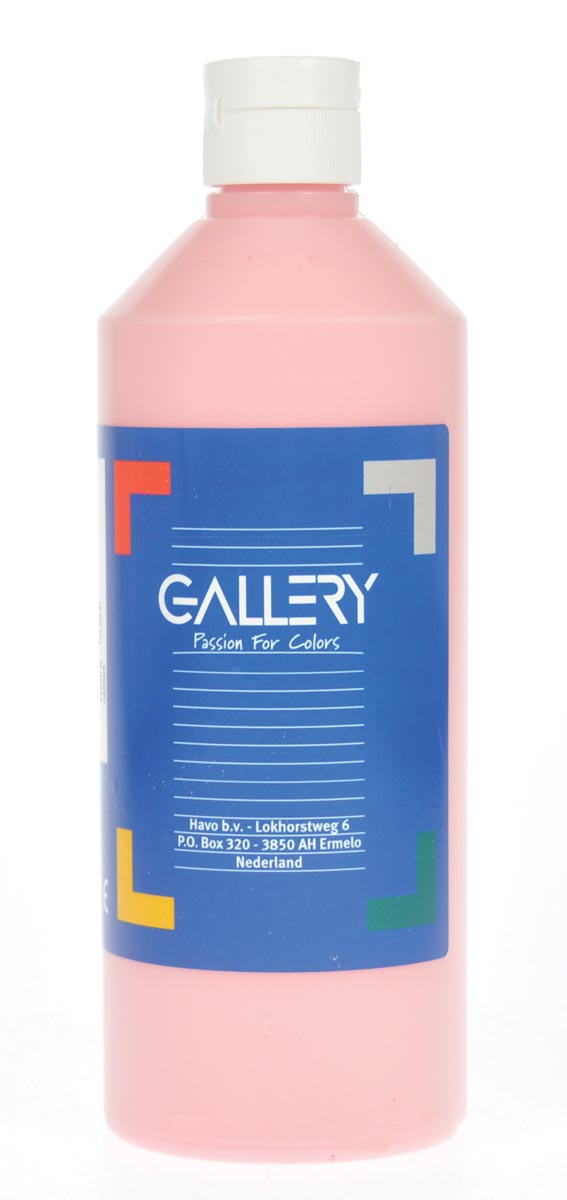 Gallery plakkaatverf, flacon van 500 ml, roze