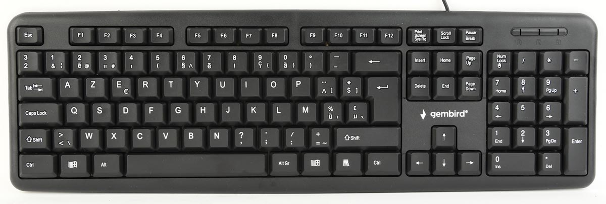 Gembird standaard toetsenbord AZERTY afbeelding
