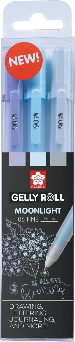 Sakura roller Gelly Roll Moonlight, etui van 3 stuks Calm Sakura roller Gelly Roll Moonlight, etui van 3 stuks Calm