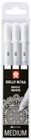 Sakura roller Gelly Roll Basic wit, etui van 3 stuks-3