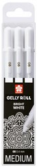 Sakura roller Gelly Roll Basic wit, etui van 3 stuks-3