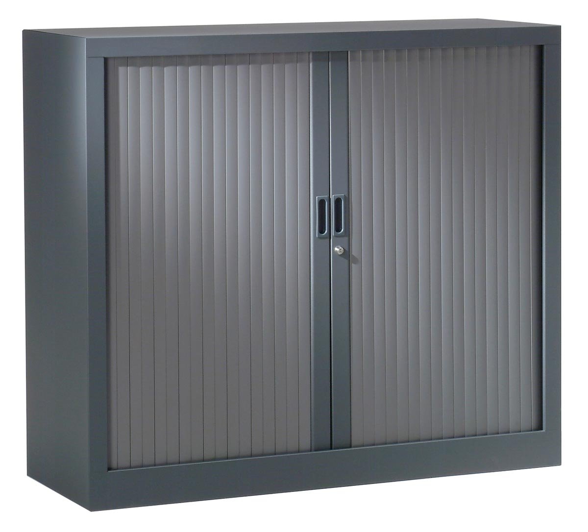 Roldeurkast, hoogte 136 cm, antraciet