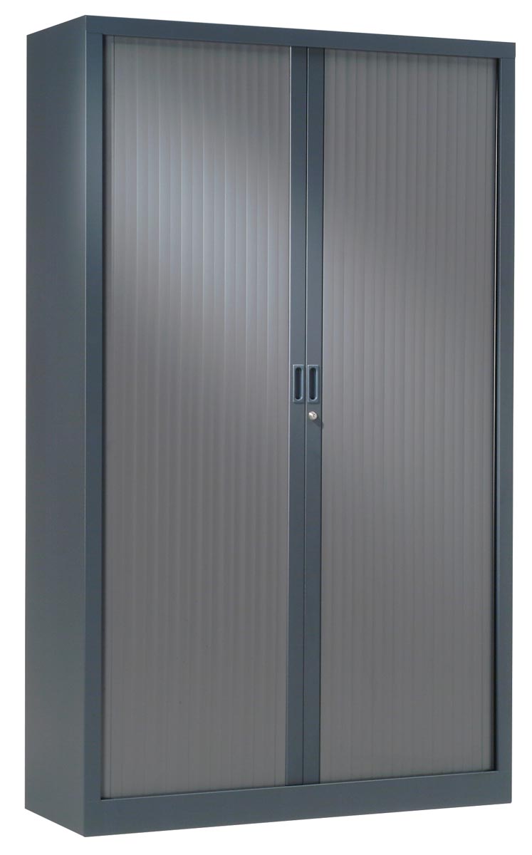 Roldeurkast, hoogte 198 cm, antraciet