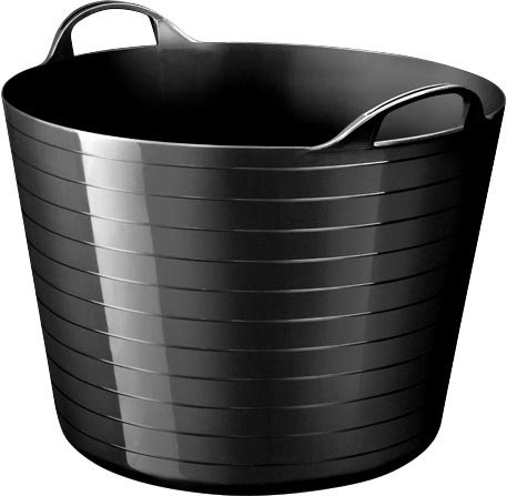 Strata by CEP soepele mand 40 liter, zwart