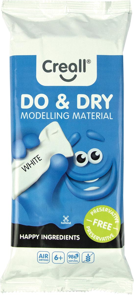 Creall Boetseerpasta Do & Dry wit, happy ingredients, pak van 1 kg afbeelding