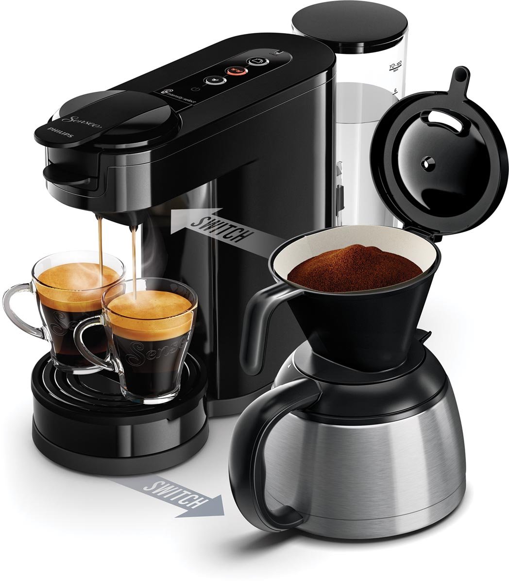 Philips Senseo Switch koffiezetapparaat, voor filterkoffie en koffiepads afbeelding