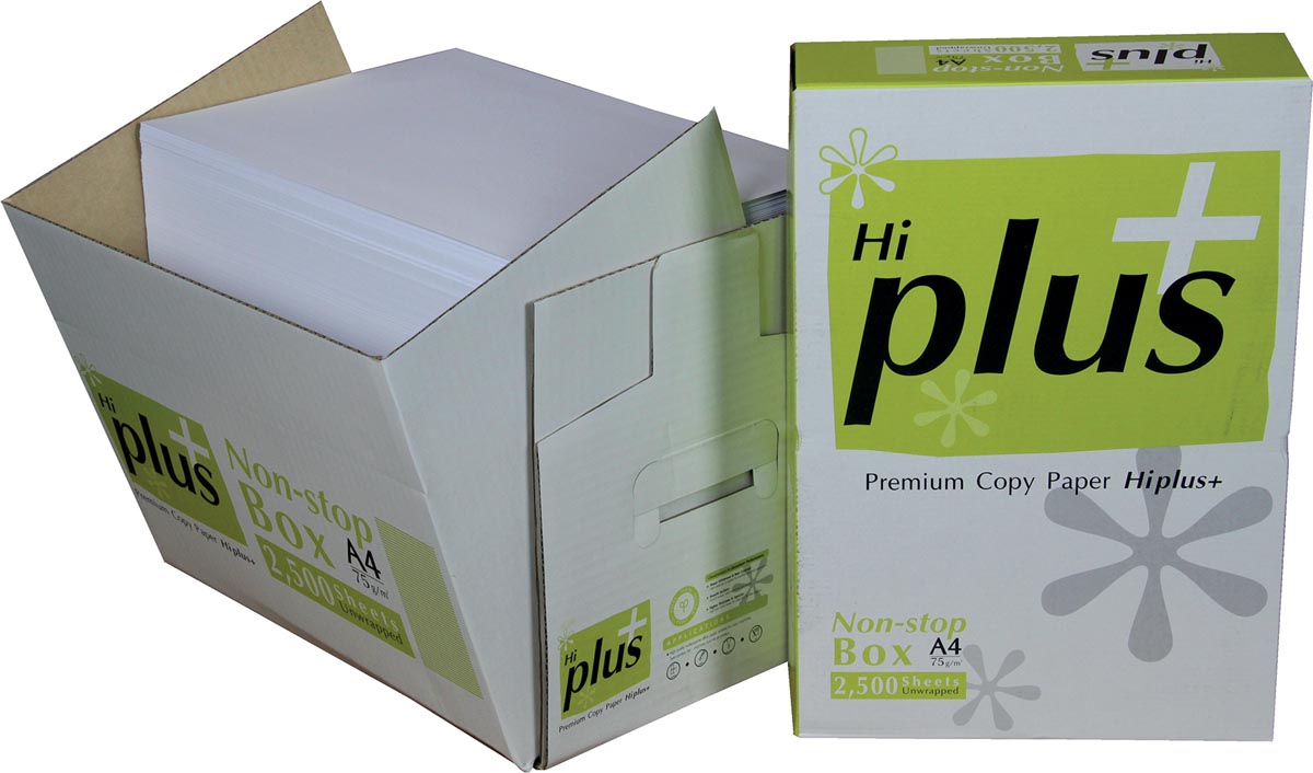 Hi-Plus Premium kopieerpapier ft A4, 75 g, doos van 2500 vel