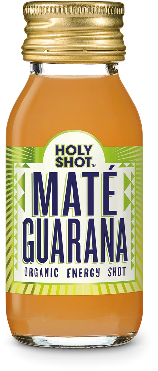 Holy Shot biologische shot Maté Guarana BIO, flesje van 60ml, pak van 12 stuks Holy Shot biologische shot Maté Guarana BIO, flesje van 60ml, pak van 12 stuks