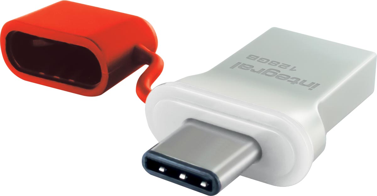 Integral Fusion USB 3.0 stick, 128 GB, zilver