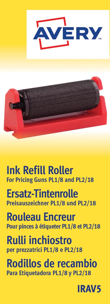 Avery IRAV5 inktrol zwart, doosje van 5 stuks afbeelding