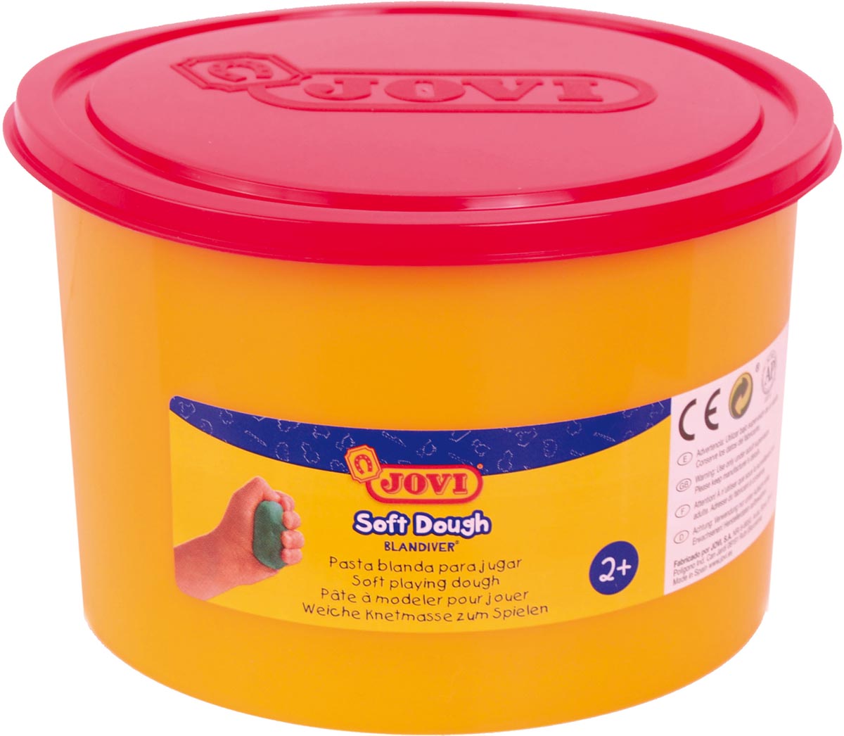 Jovi boetseerpasta Soft Dough 460 g rood afbeelding