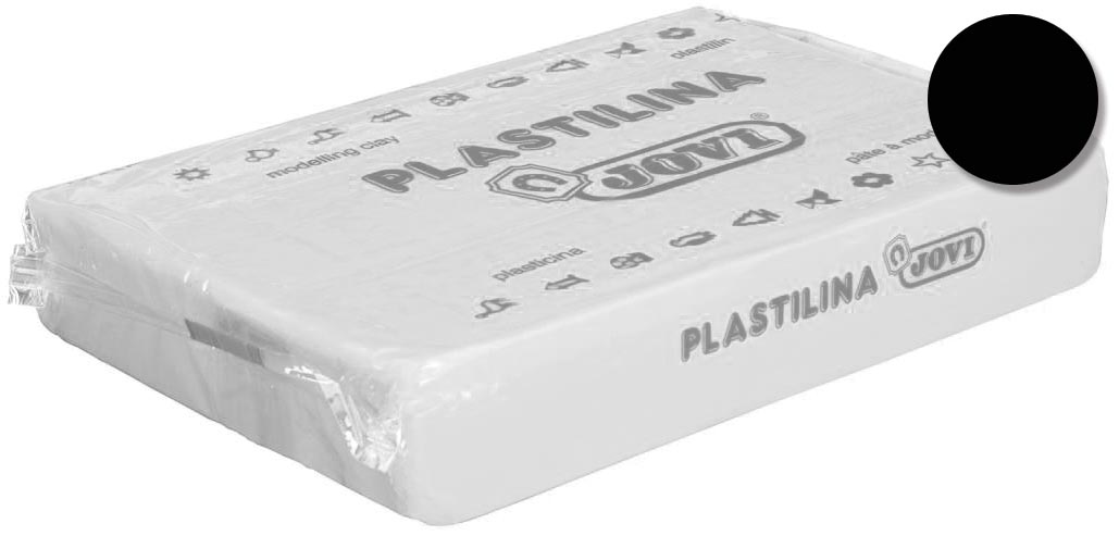 Jovi Boetseerpasta Plastilina zwart