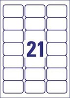 Avery J8160-10 adresetiketten ft 63,5 x 38,1 mm (b x h), 210 etiketten, wit-3