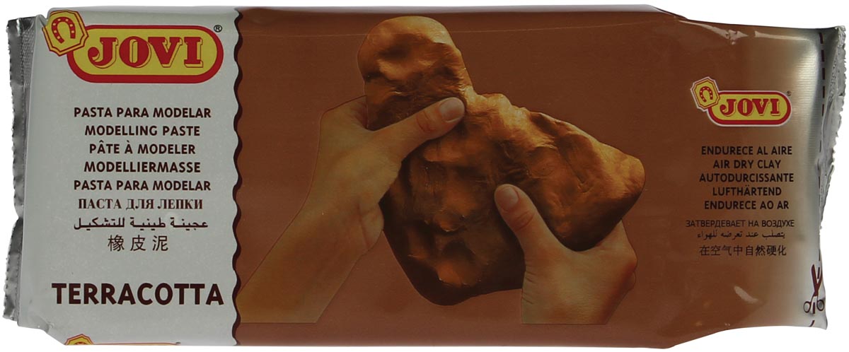 Jovi boetseerpasta terracotta, pak van 500 g