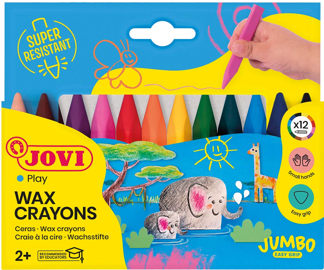 Jovi waskrijt Triwax Jumbo Easy Grip 12 stuks afbeelding