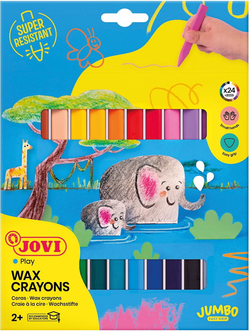 Jovi waskrijt Triwax Jumbo Easy Grip 24 stuks afbeelding