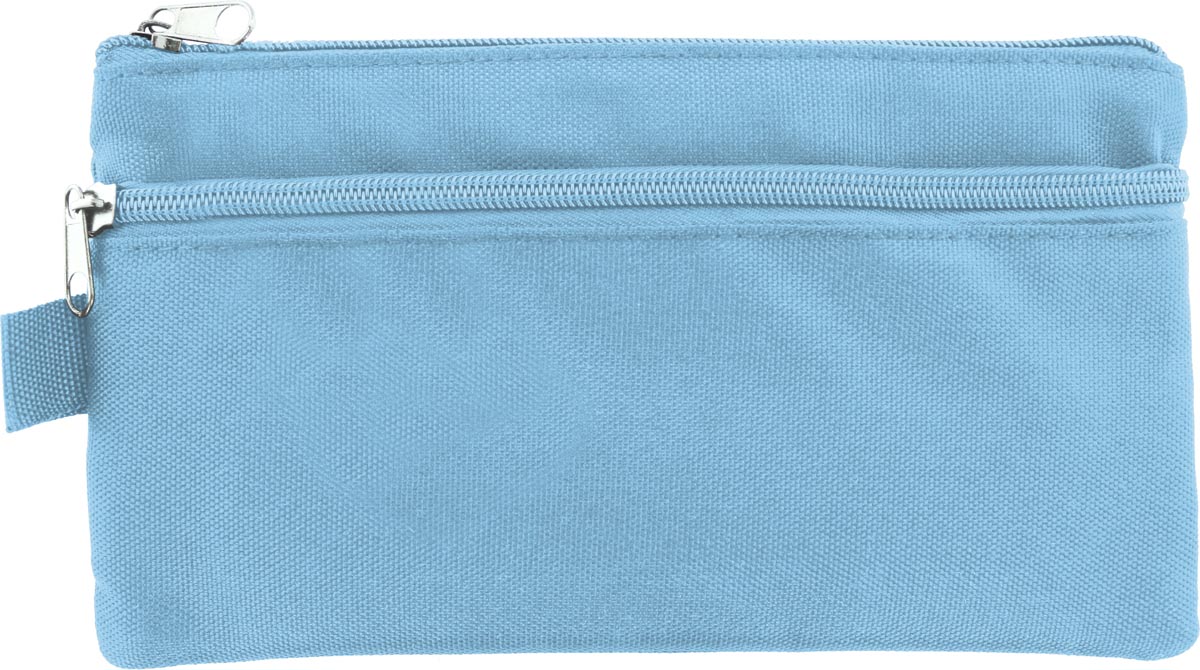 Kangaro pennenzak, plat, 21 x 11 cm, pastel blauw afbeelding