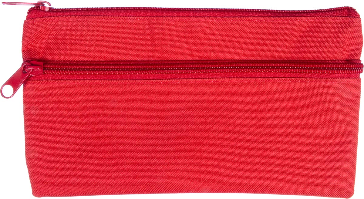 Kangaro pennenzak, plat, ft 21 x 11 cm, rood