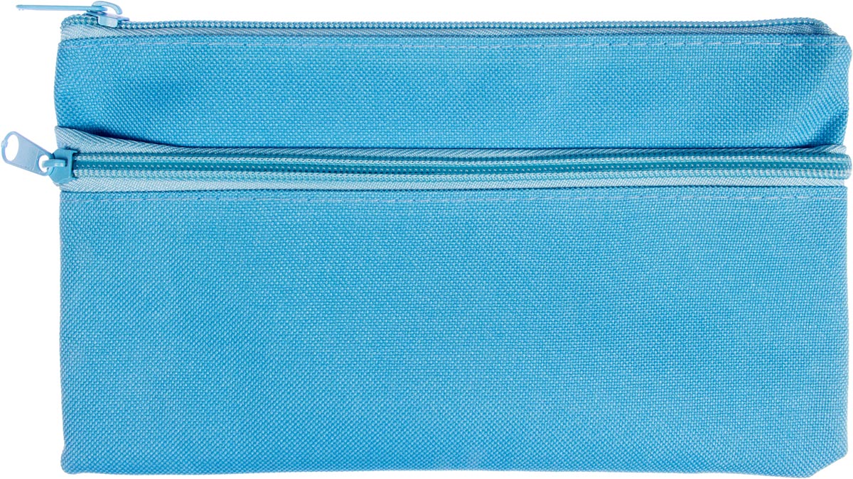 Kangaro pennenzak, plat, ft 21 x 11 cm, blauw