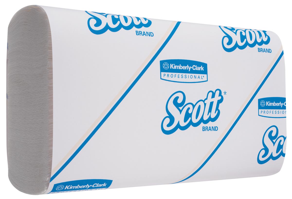 Scott papieren handdoeken Slimfold, M-vouw, 1-laags, 110 vellen, pak van 16 stuks afbeelding