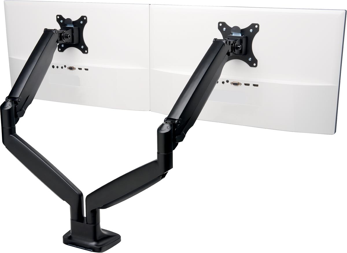Kensington SmartFit one-touch verstelbare monitorarm, dubbel, zwart afbeelding