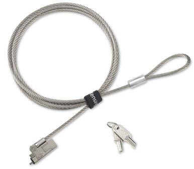 Kensington EQ Laptopslot met Sleutel - 1,8 m - Slim NanoSaver® 2.0 - Zilver