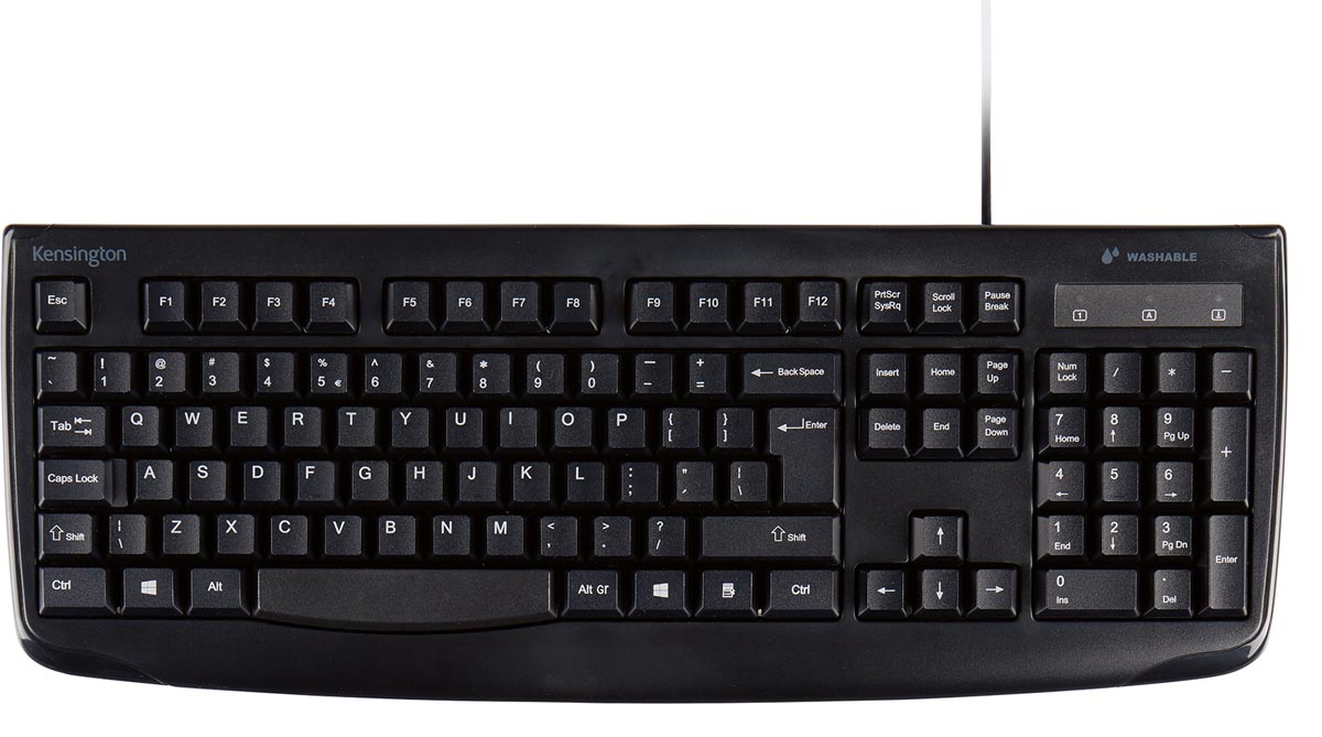 Kensington Pro Fit wasbaar toetsenbord, qwerty Kensington Pro Fit wasbaar toetsenbord, qwerty