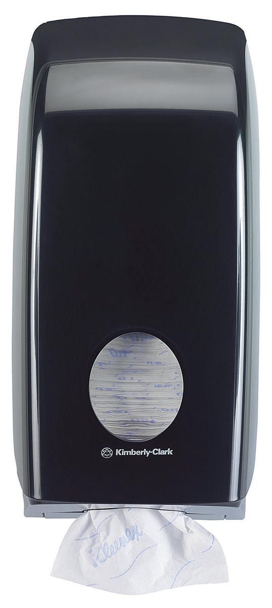Kimberly Clark toiletpapierdispenser Aquarius, zwart