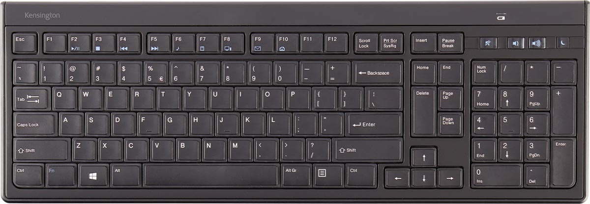 Kensington Advance Fit ergonomisch plat toetsenbord, azerty