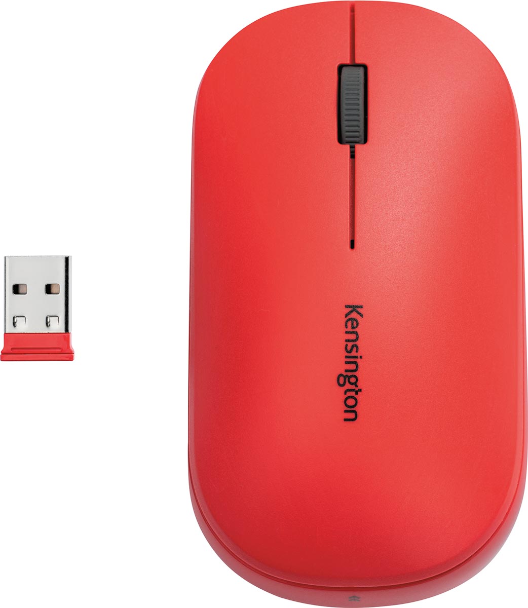 Kensington SureTrack Dual draadloze muis, rood