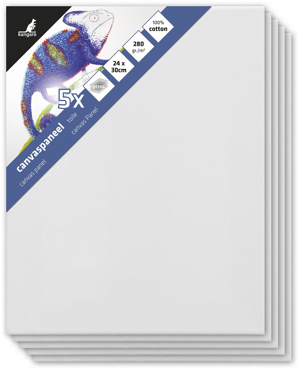 Kangaro canvaspaneel, ft 24 x 30 cm, pak van 5 stuks afbeelding