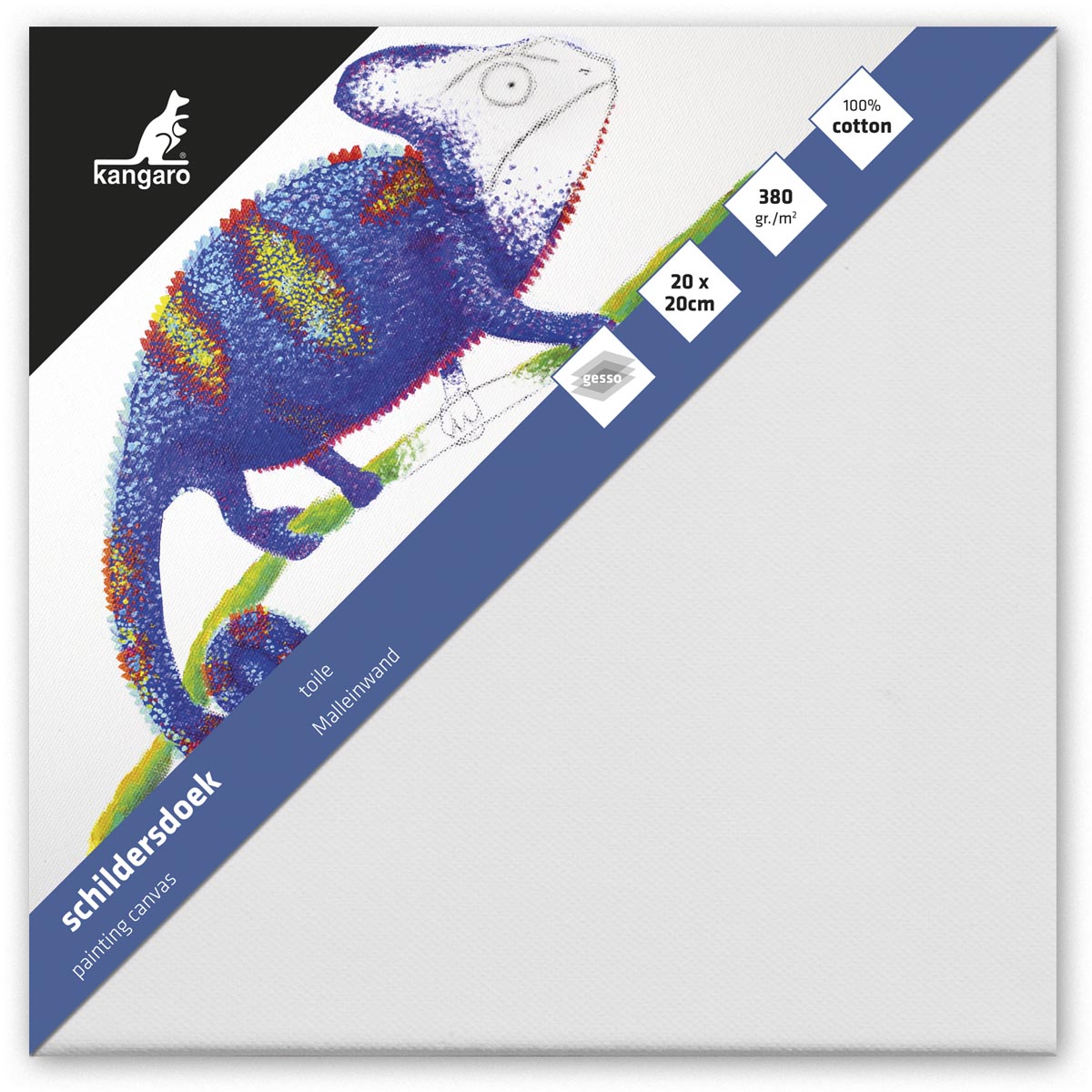 Kangaro bespannen spieraam, ft 20 x 20 cm afbeelding
