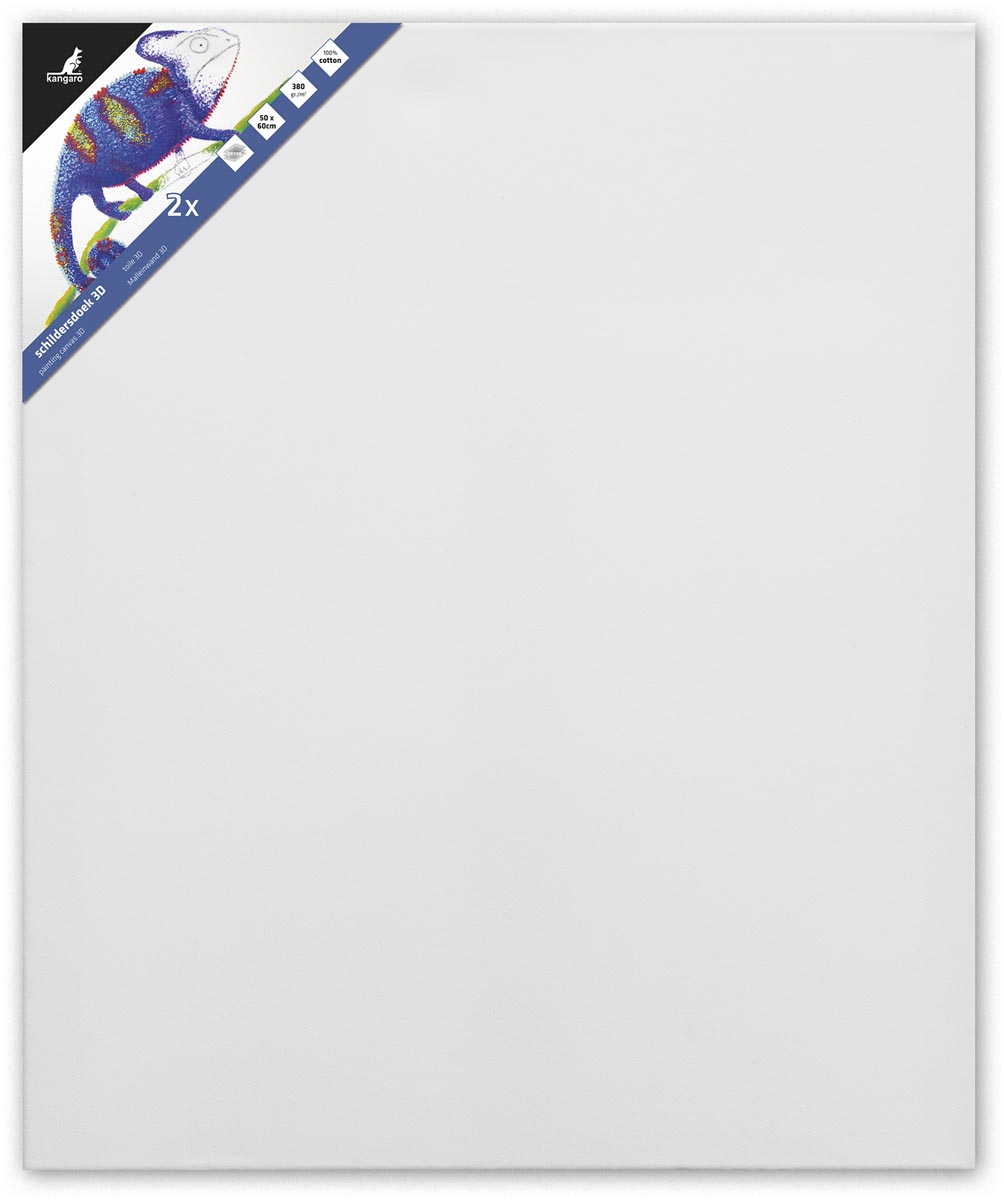 Kangaro bespannen spierraam 3D, ft 50 x 60 cm, set van 2 stuks