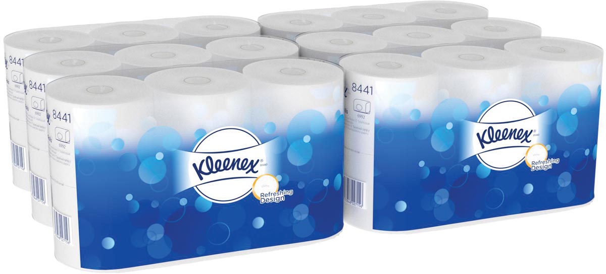 Kleenex toiletpapier, 2-laags, 600 vellen, pak van 6 rollen afbeelding
