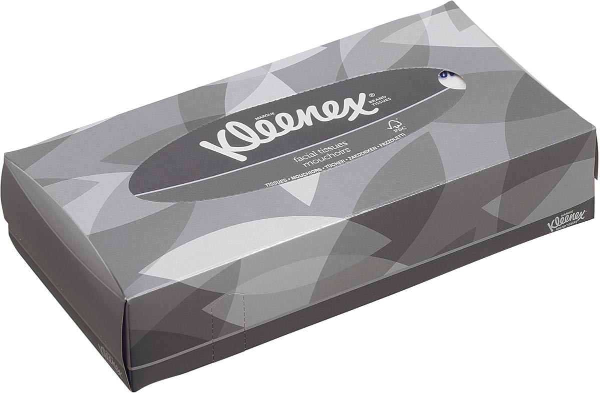 Kleenex papieren zakdoeken, 2-laags, 100 vellen Kleenex papieren zakdoeken, 2-laags, 100 vellen