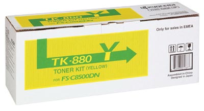 Kyocera Toner geel TK880Y - 18000 pagina's - 1T02KAANL0