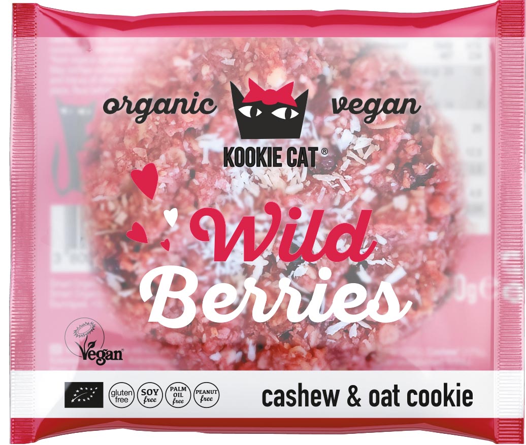 Kookie Cat koekje Wild Berries, 50 g
