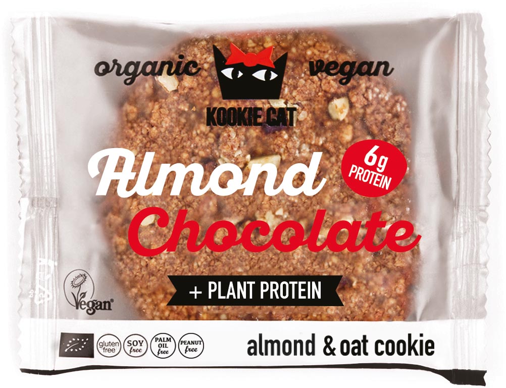 Kookie Cat koekje Protein Dark Chocolate, 50 g, pak van 12 stuks