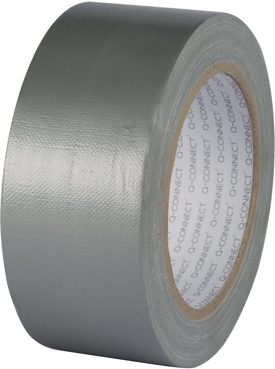 Q-CONNECT ducttape, ft 48 mm X 25 m, zilver