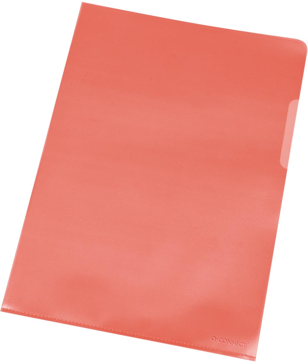 Q-CONNECT L-map rood 120 micron pak van 100 stuks afbeelding