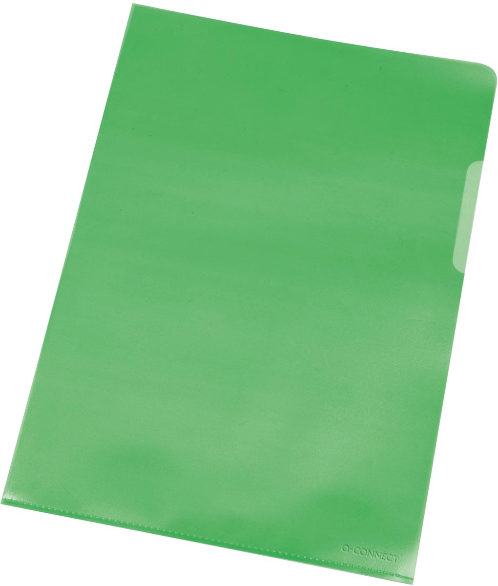 Q-CONNECT L-map groen 120 micron pak van 100 stuks afbeelding