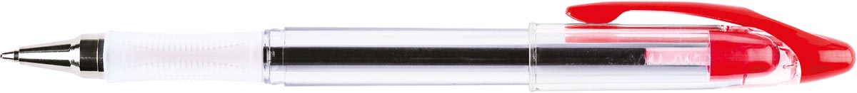 Q-CONNECT Delta balpen, 0,4 mm, medium rood afbeelding