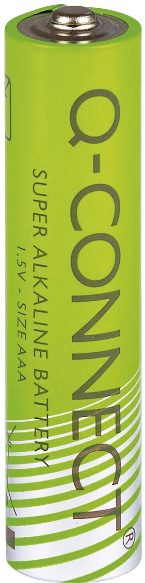 Q-CONNECT batterij, alkaline, AAA, blister van 4 stuks afbeelding