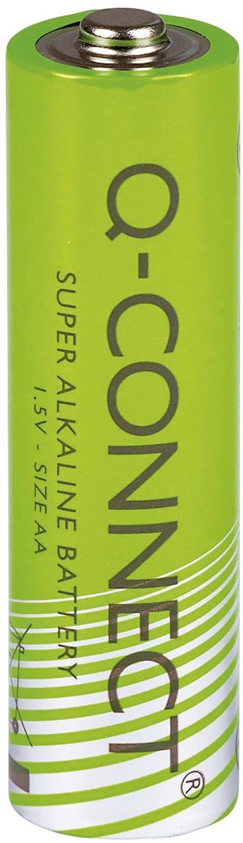 Q-CONNECT batterij, alkaline, AA, blister van 4 stuks afbeelding