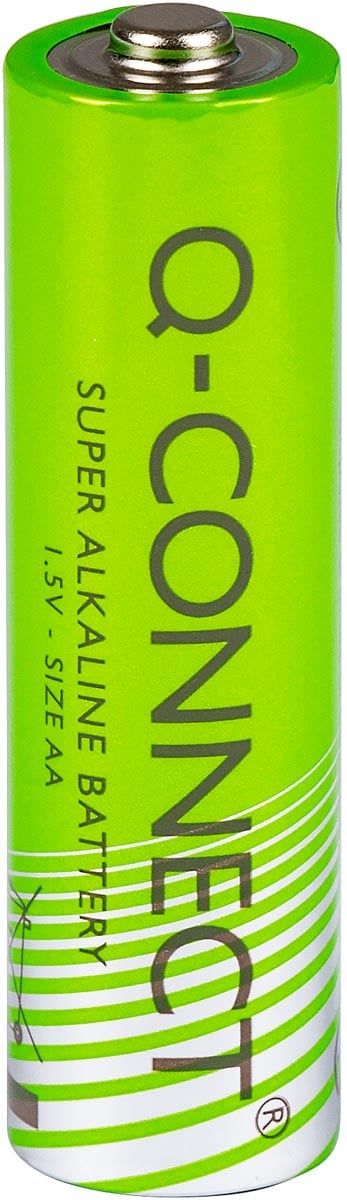 Q-CONNECT batterij, alkaline, AA, blister van 4 stuks