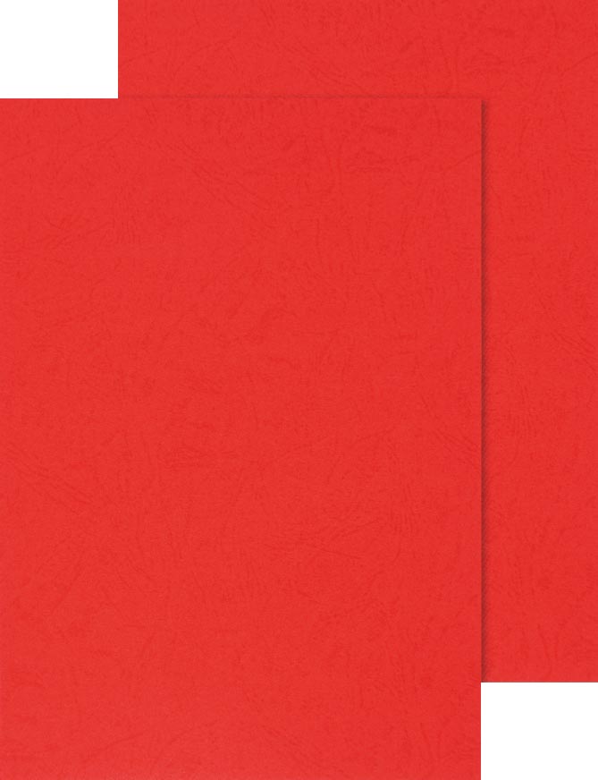 Q-CONNECT dekblad A4 leder 250 grams 100 stuks rood afbeelding