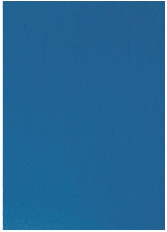 Q-CONNECT dekblad A4 leder 250 grams 100 stuks blauw